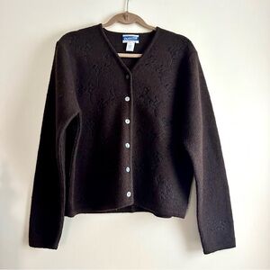 Pendleton Vintage 100%‎ Wool Brown Cardigan Sweater